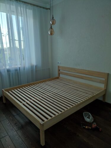 Скандинавская кровать из массива 180x200 photo review